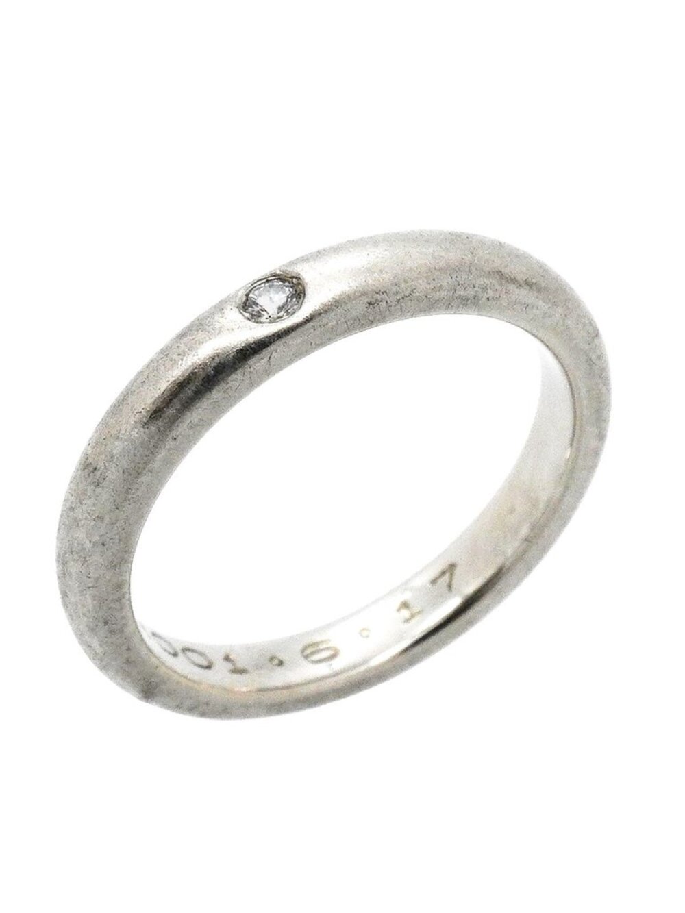 Tiffany & Co Ring Stacking Band Platinum Diamond